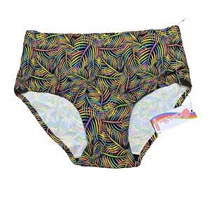 Cheek Boss Brief Panty Rainbow Leaves Size Medium